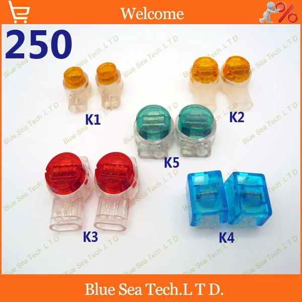 50 PCS K4 UB Wire Inline Joints Crimp Terminal Connectors For Telephone