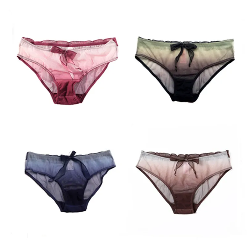 Women's underwear high-grade mesh gradient color fashion sexy briefs |