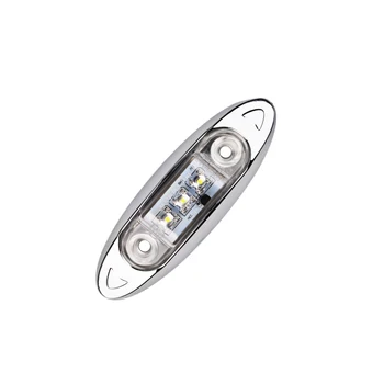 

White Side Marker Lights Parts 10pcs Kit LED Set Trailer Lamps Luminous