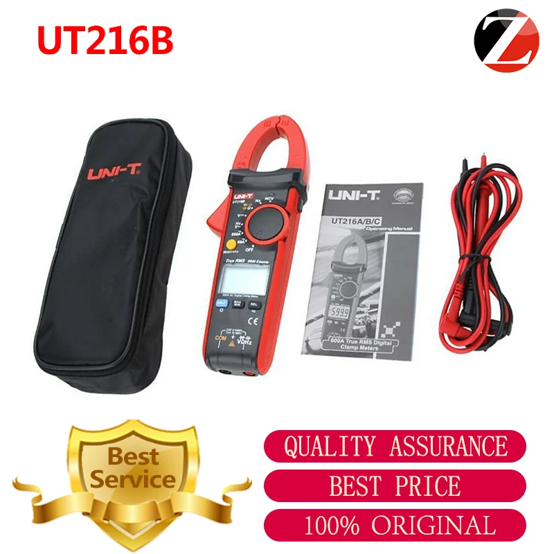 

UNI-T UT216B Profrssional True RMS Digital Clamp Meters UNI-T UT216B Auto Range Multimeters w/ NCV V.F.C in stock