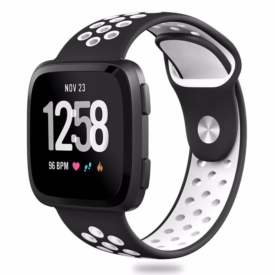 1 шт. мягкого силикона замена спортивный ремешок для Fitbit Versa браслет ремешок Смарт-часы ремешок Группа спорт каучука