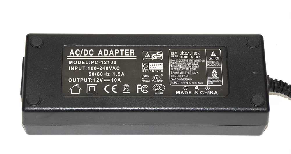 JC Мощность 12V 10A 120W Питание преобразователь переменного тока в постоянный, Мощность адаптер переменного тока 110V 220V DC Мощность трансформатор CCTV/Светодиодные ленты