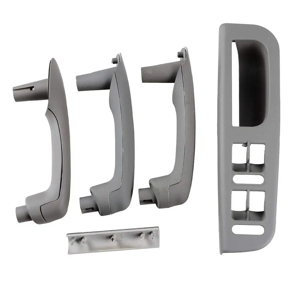 

Gray Interior Door Grab Handle Cover Trim Window Switch Bezel Kit for 1999-2004 VW JETTA GOLF MK4