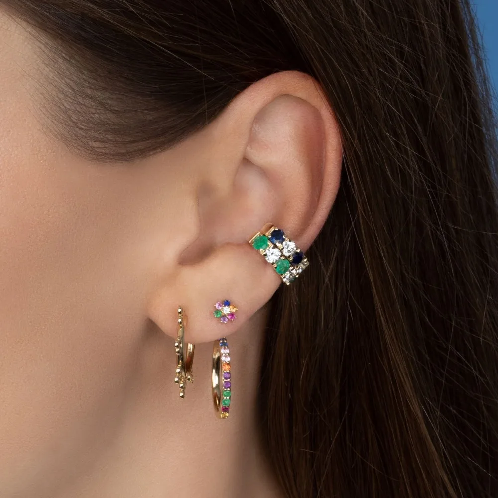 

Colorful flowers earrings female 'is a sweet and lovely jewelry wholesale jewelry manufacturer bright spring new earring
