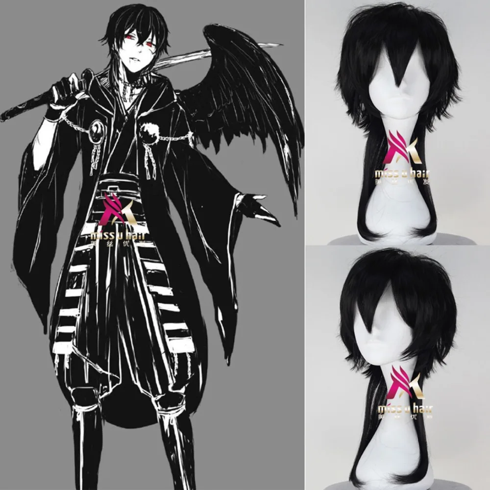 

Tsurumaru Touken Ranbu Online Tsurumaru Kuninaga Cosplay Wigs 50cm/19.68inch Straight Synthetic Hair Perucas Cosplay Wig+wig cap