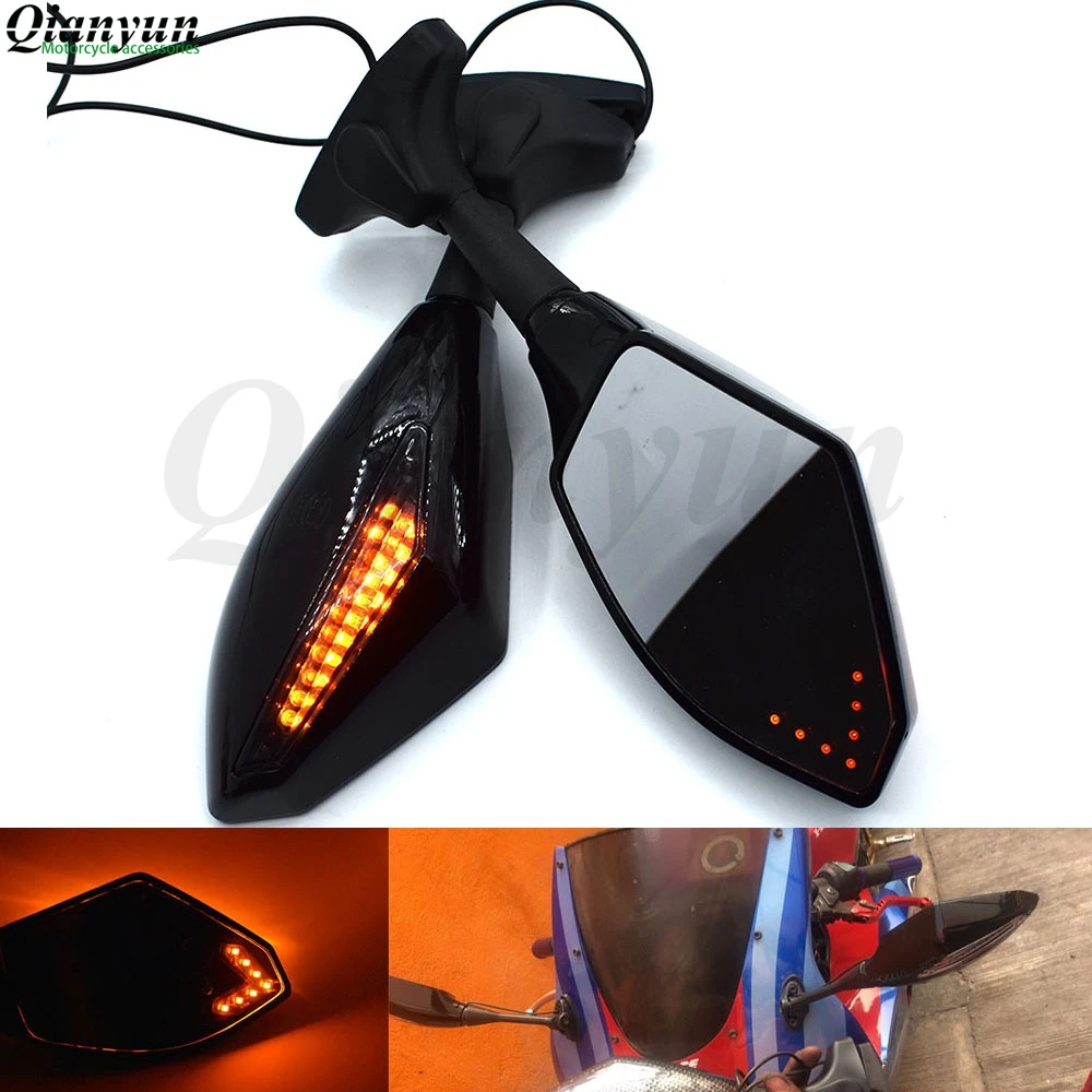 

Universal Motorcycle LED Steering Light Flash Rearview Mirror Side View Mirror For BMW F800GS F800R F800GT F800ST F800S F700GS