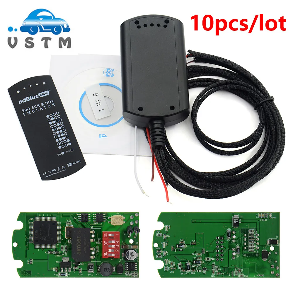

2019 10PCS/LOT New Truck Adblue ADBLUE Emulator 8 in 1 with Nox Sensor Adblue Emulator 8in1 9in1 Truck Diagnostic Tool DHL free