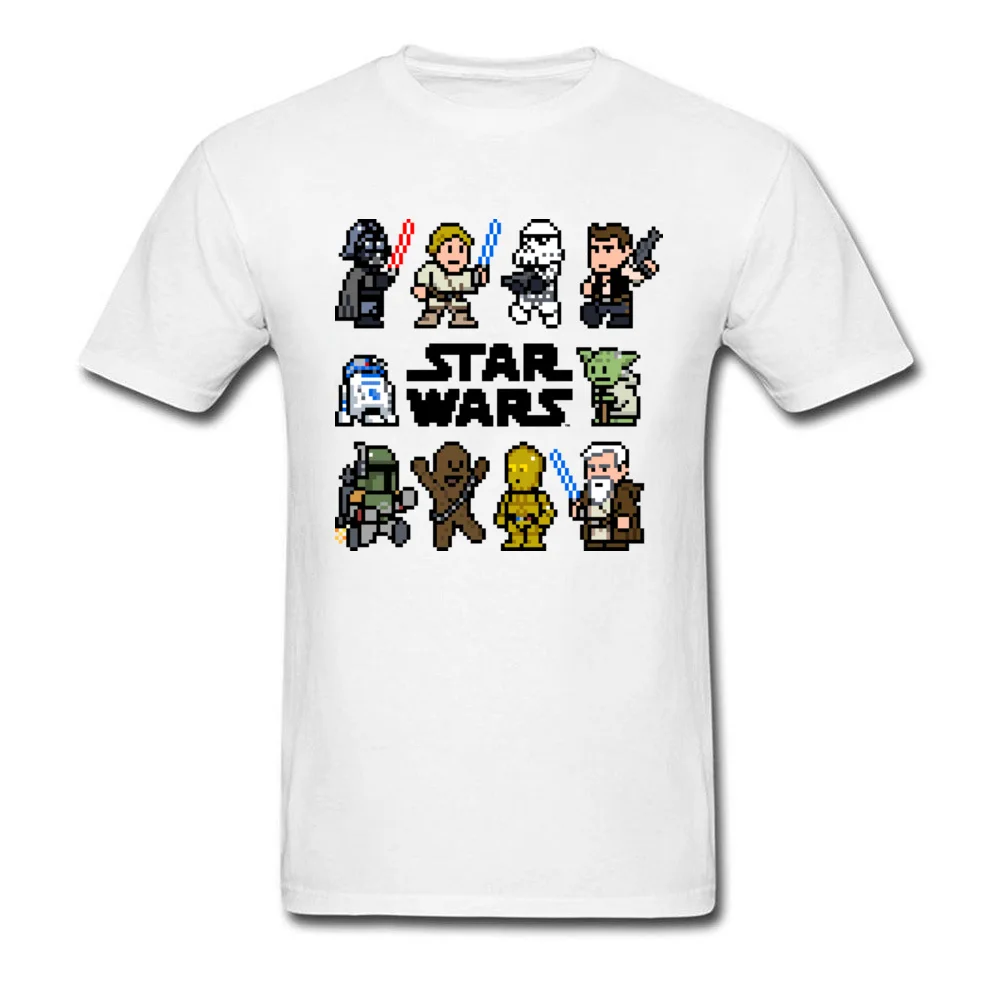 Classic Star Wars Pixels Tshirts Prince Comics Classic Men Summer/Autumn Tops Shirts Comics Tops & Tees O-Neck All Techno