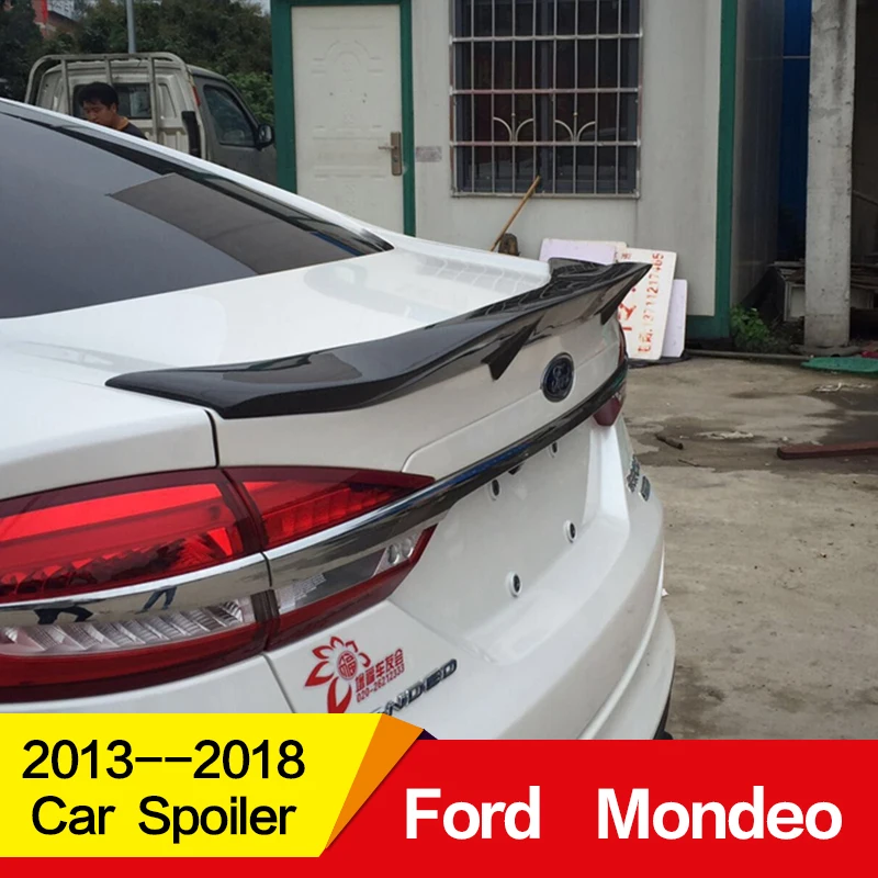 Используется для Ford Mondeo спойлер 2013 14 15 16 17 18 лет углеродное волокно автомобиля refitt аксессуары без перфорации
