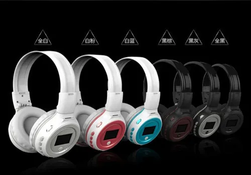 Цифровые беспроводные bluetooth наушники Zealot MP3 FM SD стерео музыкальный плеер слот для