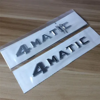 

2pcs New Car Styling 3D Silver 4Matic 4 Matic Rear Boot Auto Badge Emblem Sticker