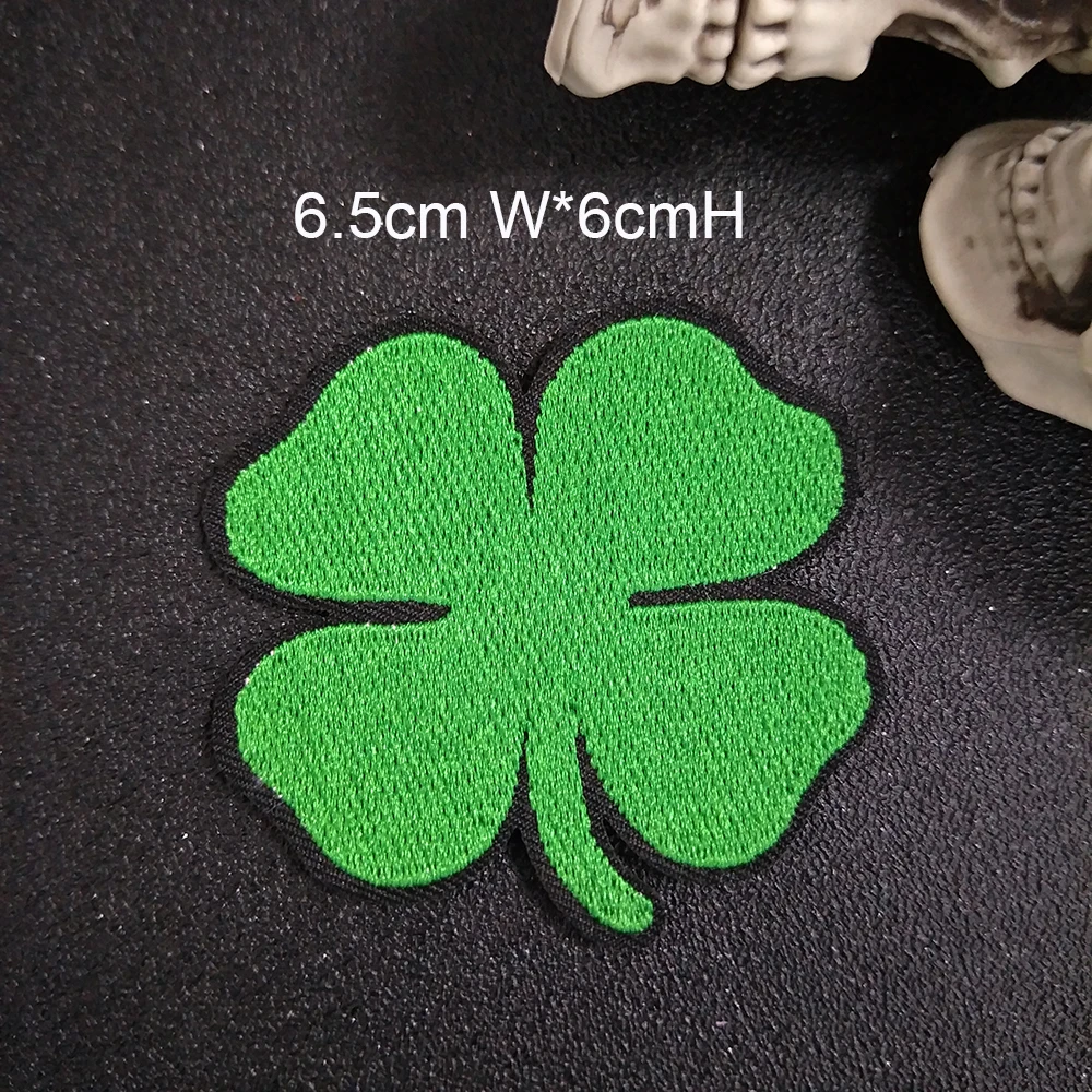 Железный На Lucky 4 листа с ирландским клевером патчи, вышитая аппликация Швейные этикетки наклейки Одежда Аксессуары значок