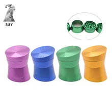 SY Диаметр 63 мм четырехслойная Алюминий сплав металлическая дробилка наклона Форма табак специй травяной измельчитель устройство для измельчения, курение аксессуары