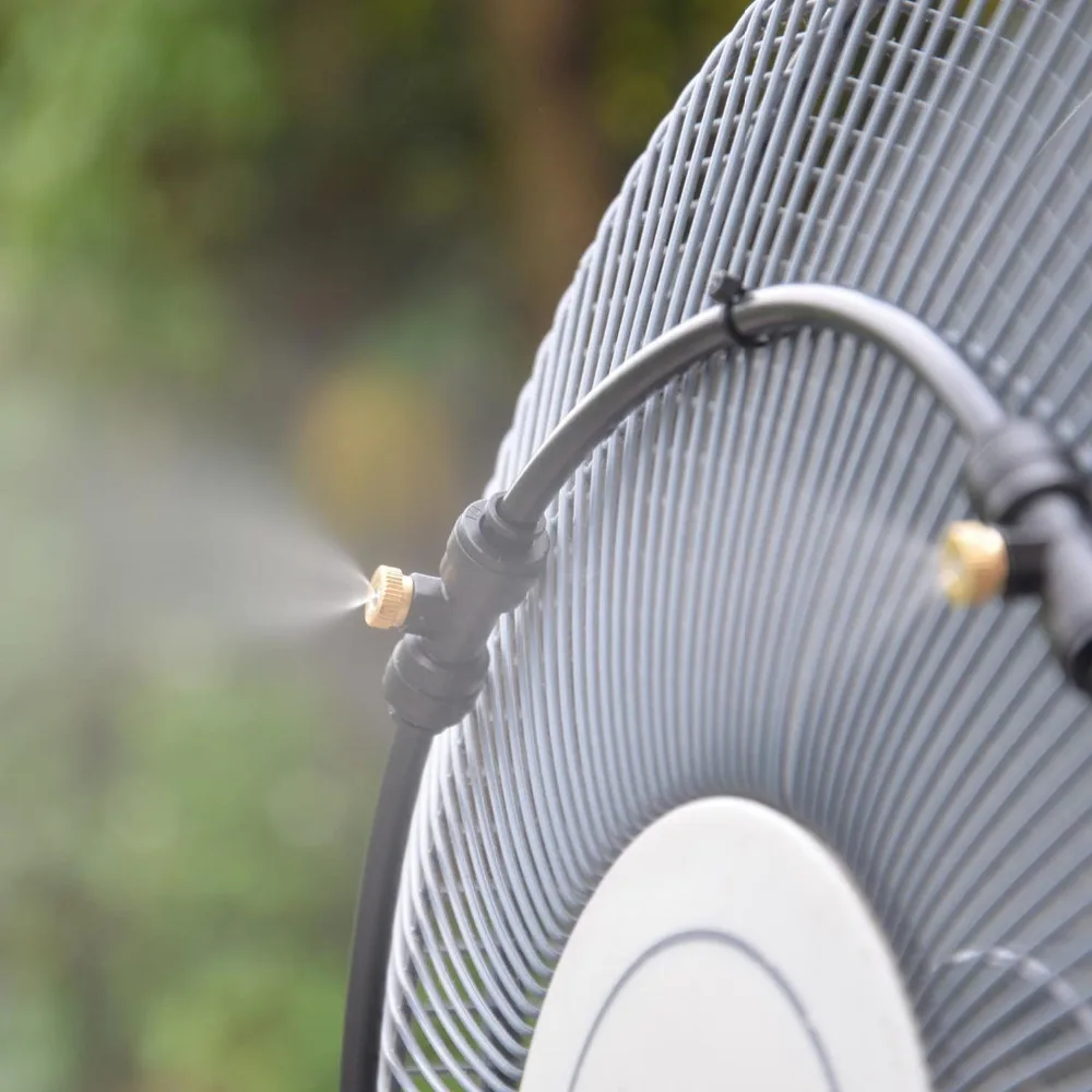 Outdoor Misting Fan Patio Cooling Breezy Air Mister Spray Hose Outdoor Misting Fan Patio Cooling Breezy Air Mister Spray Hose Portable, 6M+6 Nozzles-in Sprayers from Home & Garden on Aliexpress.com | Alibaba Group - Outdoor Misting Fan Patio Cooling Breezy Air Mister Spray Hose