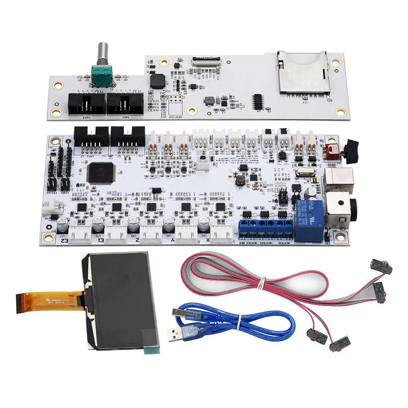 

High Quality UM2 3D Printer Parts Full Set Mother Board with OLED Screen Controller Panel Kit for Ultimaker2
