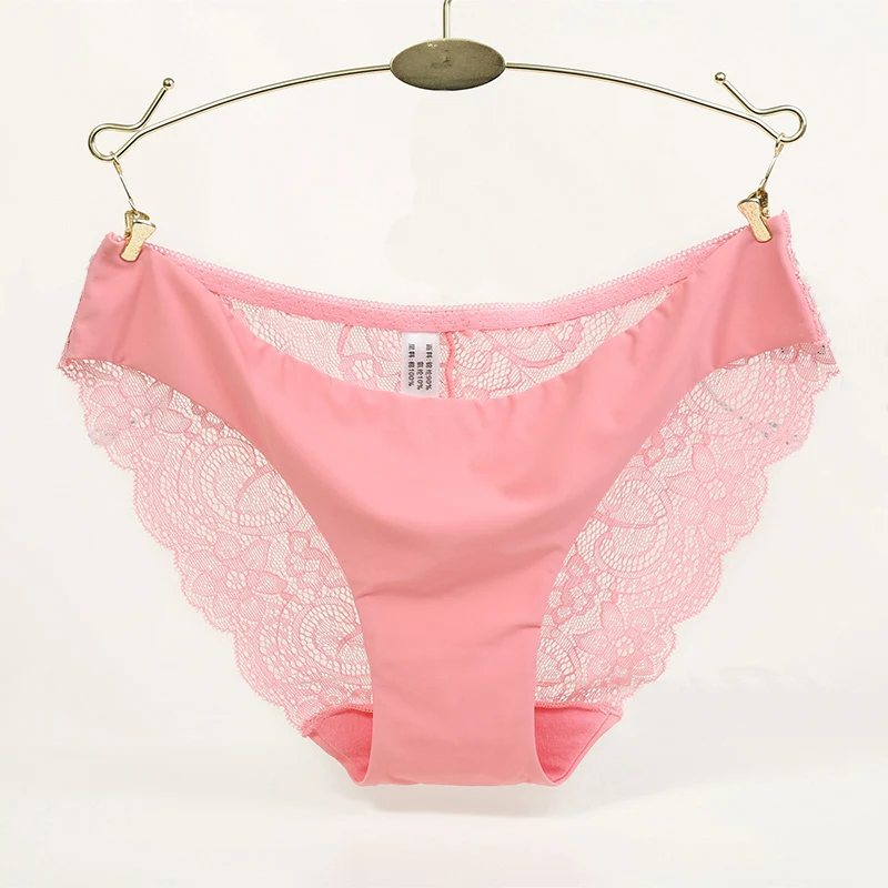 Hot sale! l women's sexy lace panties seamless cotton breathable panty Hollow briefs Plus Size girl underwear