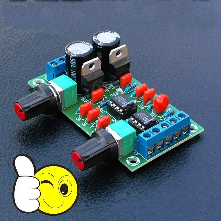 NE5532 Low pass Filter subwoofer volume control preamp board-in