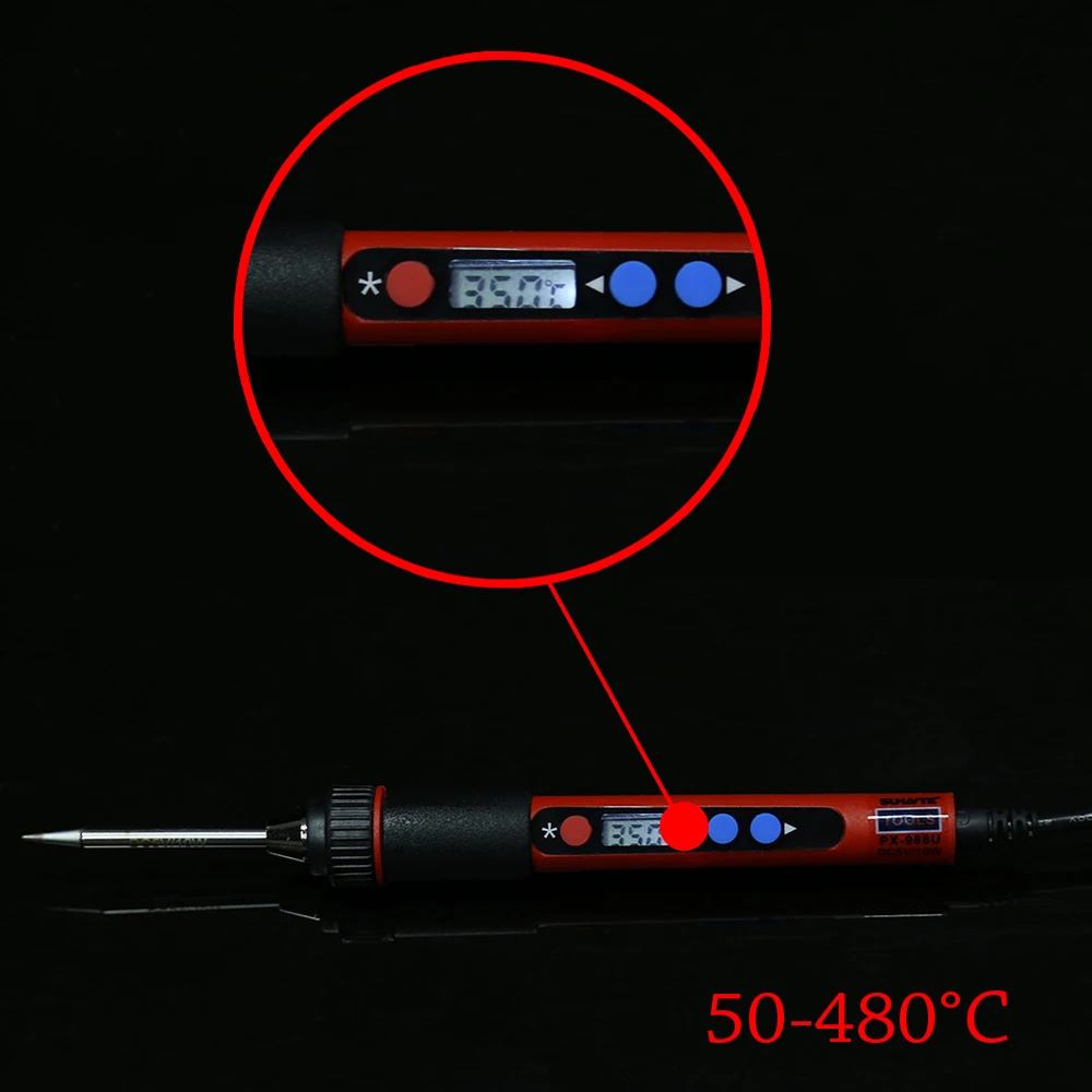 Goedkoop Draagbare Usb Soldeerbout Set Dc 5V 10W Digitale Lcd scherm Verstelbare Temperatuur Solderen Lassen Tin Reparatie Tools soldadura