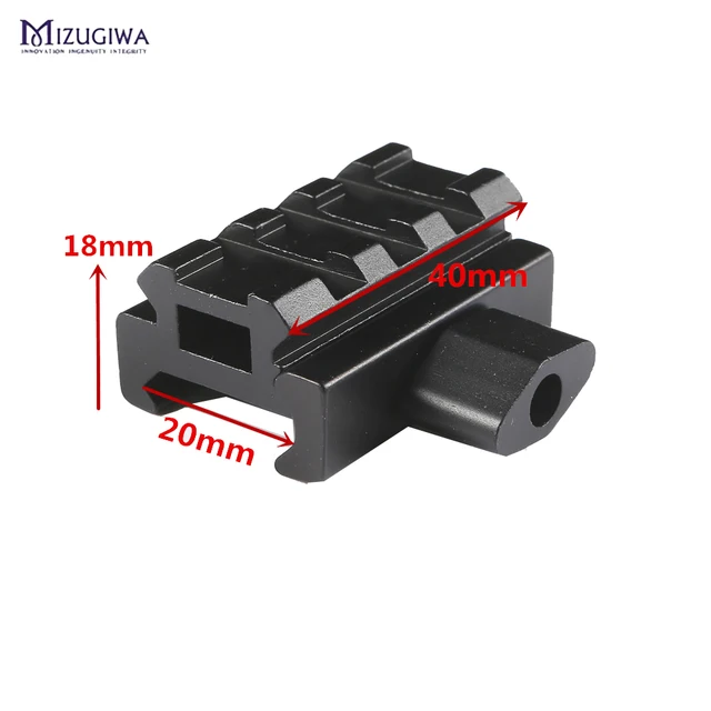 US $2.88 1PC Quick Release Scope Mount Adapter Riser Mount 4 picatinny slots Riser Rail Bracket for 20mm Rai
