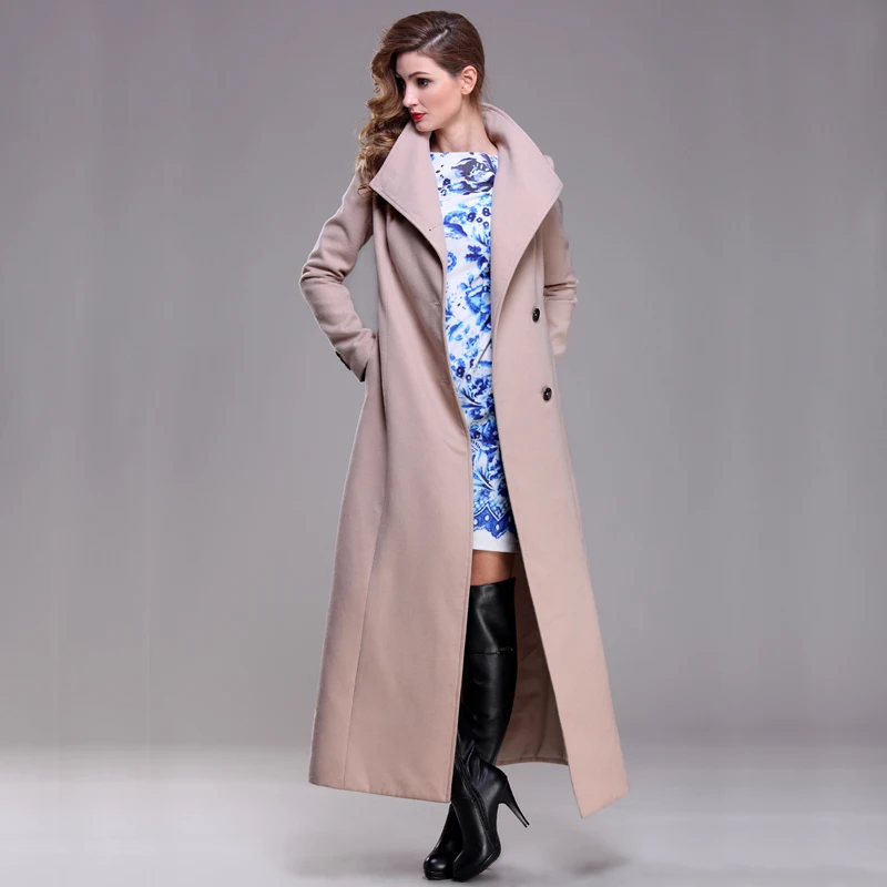 long maxi wool coat