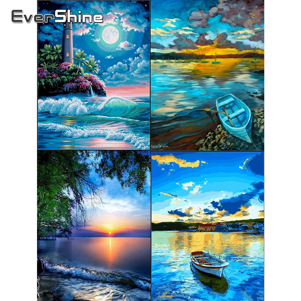 Evershine Набор алмазной вышивки крестиком пейзаж море Алмазная картина полный