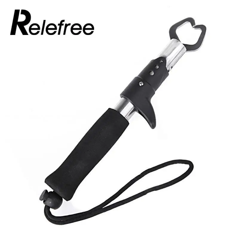 

Relefree Gripper Fishing Tackle Black Control Fish Pliers Gear Tools Accessories Clamp fishing accessories