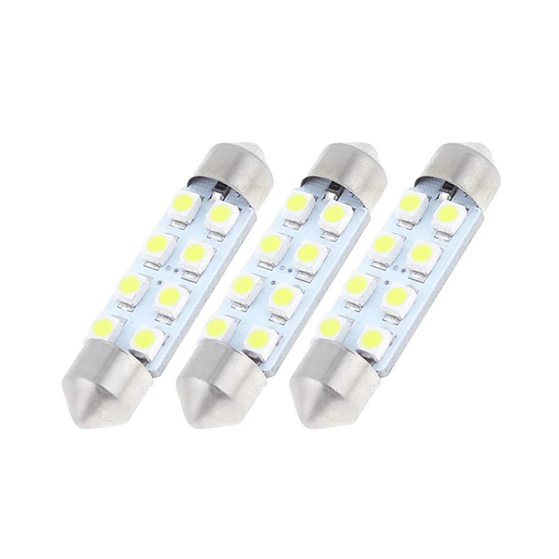 

10 x 41 mm 8 - SMD 1210 To rp ed o white LED light bulb 211 - 2 212 - 2 headlight