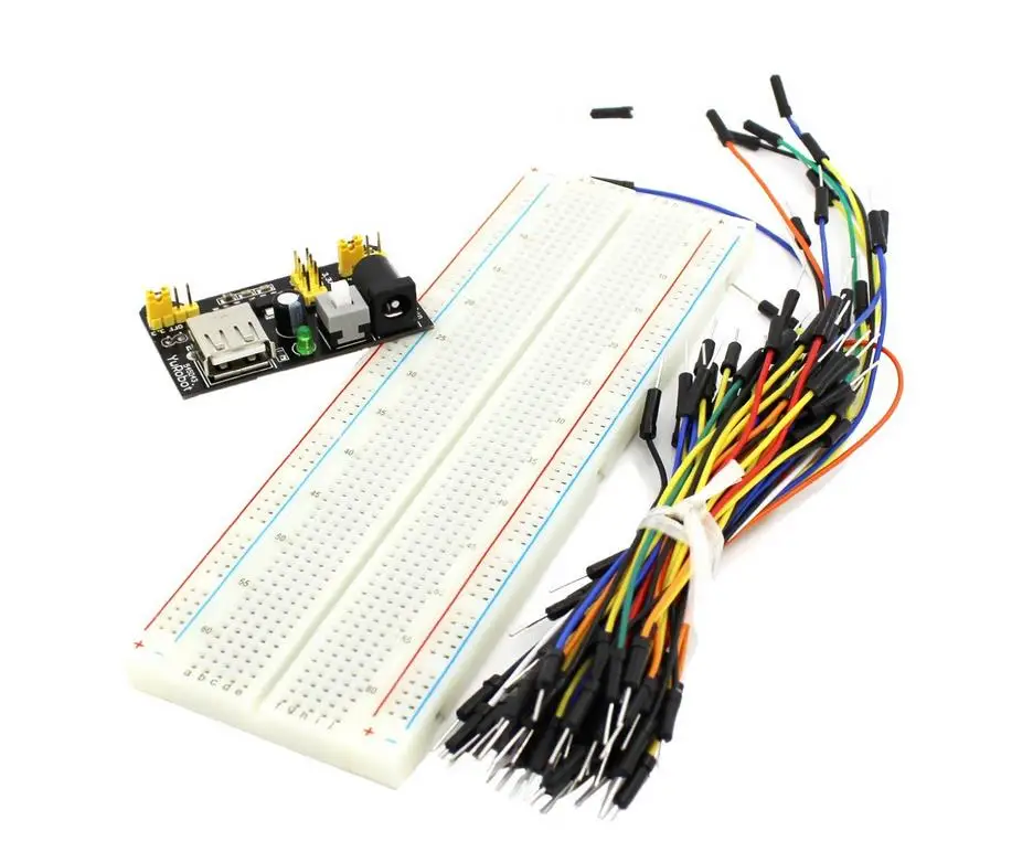 3.3V//5V power module MB102 830 points Solderless Prototype Breadboard kit