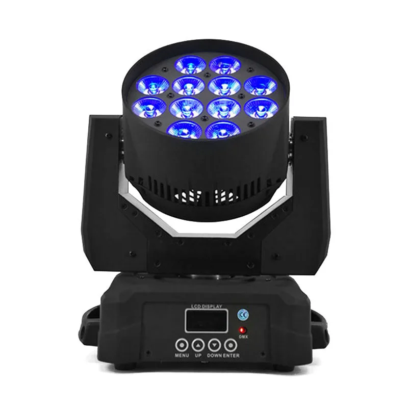 36x12w Dmx512 4n1 Led Zoom Moving Head Wash Luz Rgbw Led Moving Head Wash Luzes de Efeito de Som e Iluminação Profissional 13 cabeça lavagem luz dmx512 led movendo cabeça