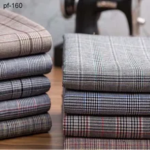 Британский стиль ткань Вельш ткань с птицами маленький костюм брюки юбка жилет клетчатая ткань