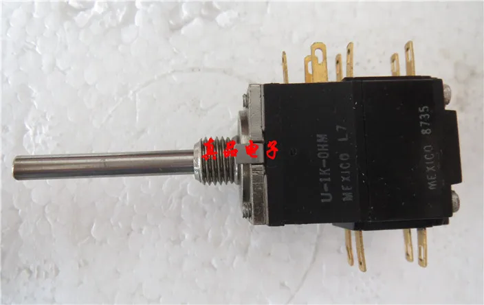 

Original new 100% antique W-1K-OHM 1K single linked with the foot of the gold button switch handle length 31MM
