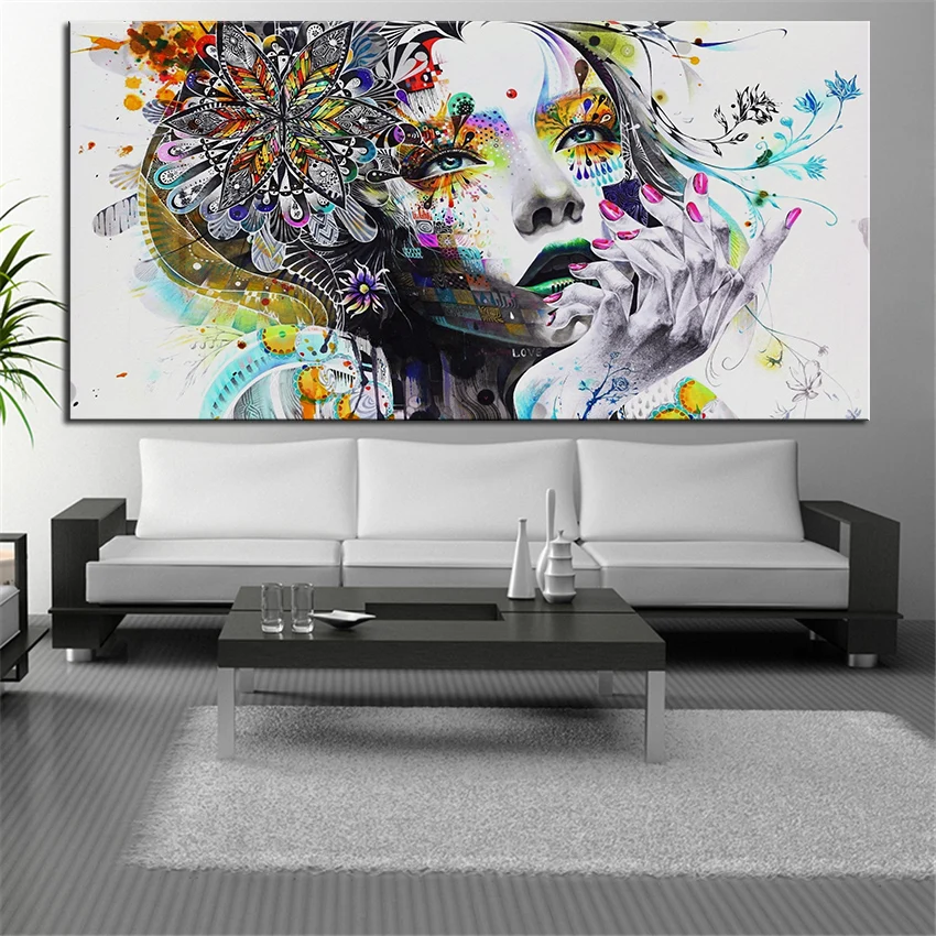 EXTRA maten Muur Art Prints Kunst Prints SCHOONHEID olie schilderen