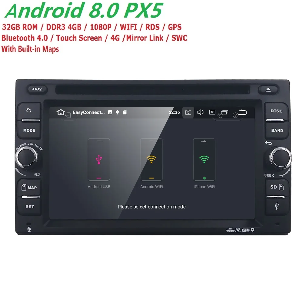 Clearance 4G+32G Android 8.0 Auto Radio 8/OctaCore 6.2Inch 2DIN Universal Car DVD player GPS Stereo Audio Head unit Support DAB DVR OBD BT 3