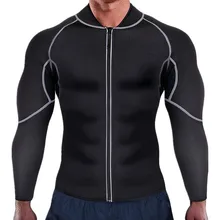 Men Neoprene Long Tops Underwear Men's Waist Trainer Undershirt Sweat Sauna Shirts Male Bodyshaper Fitness Fitness Singlets