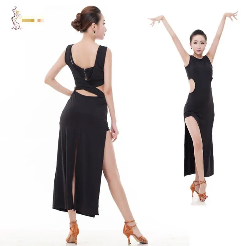 New Latin dance costume Split dresses for latin dance dress women latin
