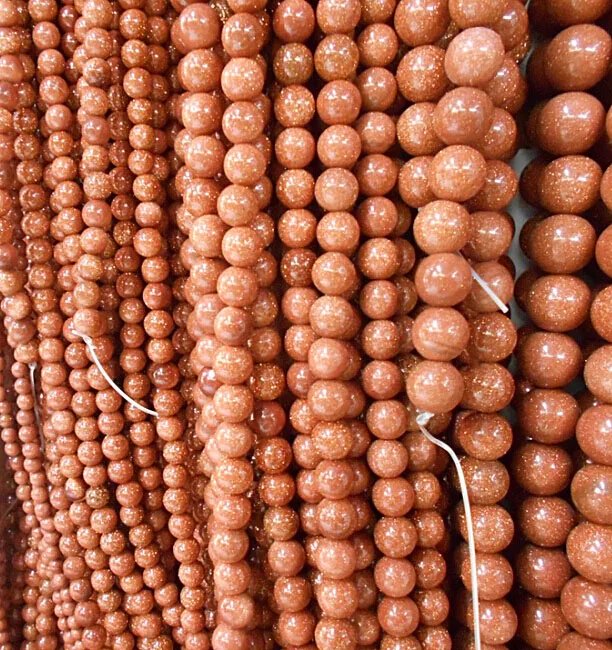 

Free Shipping Natural Gold SandStone / Golden Sand Round Loose Beads 15" Strand 3 4 6 8 10 12 14MM Pick Size For Jewelry
