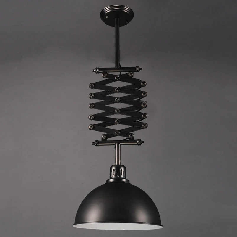 Ретро Лофт подвесные лампы железная черная подъемная люстра регулируемый светильник ing fro home deco промышленный светильник для ресторана гостиной