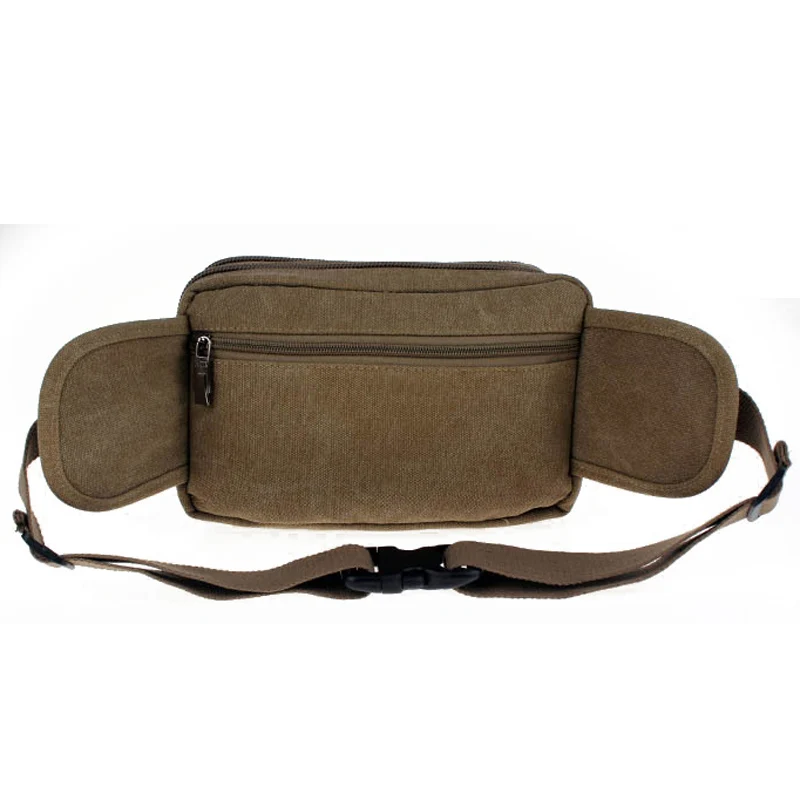16 OZ قماش عارضة حزام الخصر حزمة الرجال و المرأة ثلاثي طبقة فاني حقيبة الخليوي/المحمول الهاتف محفظة لكمة حالة للجنسين