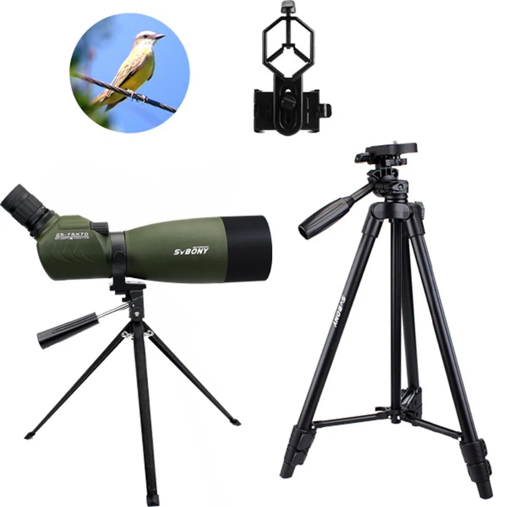 SVBONY Spotting Scope SV14 BAK4 Zoom 25 75x70mm 45De Spotting Scope