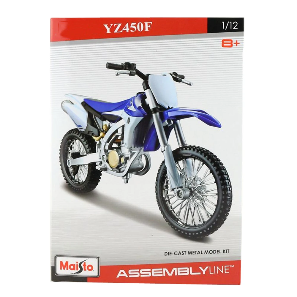 Дешевые игрушки Maisto 1:12 YZ 450F Сборка DIY модель мотоцикла велосипед Dirt Bike игрушечный набор мото детские игрушки коллекция подарков