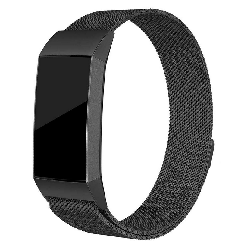 Сменный ремешок для Fitbit Charge 3, Миланский металлический магнит из нержавеющей стали