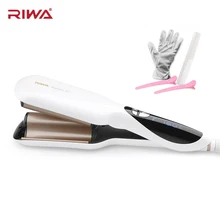 RIWA Z6 нано-керамика щипцы для завивки волос палочка ЖК-дисплей 120-200 Цельсия отрицательные ионы 2 баррель бигуди инструмент для укладки волос