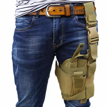 

Outdoor Puttee Bag Leg Thigh Gun Holster Pouch Adjustable Practical Hunting Airsoft Military Tactical Pistol Handgun