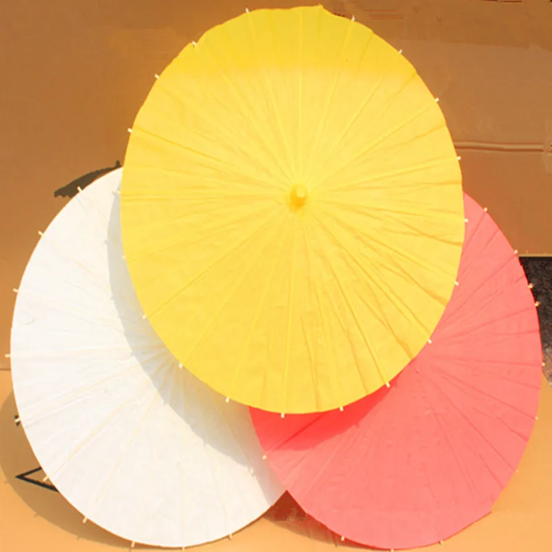 (20 pieces/lot) New colorful / white paper parasols wedding umbrella