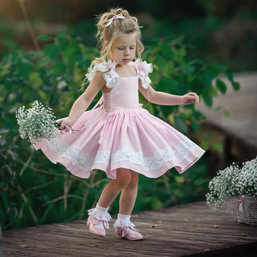 Pudcoco/платье-пачка без рукавов для маленьких девочек; вечерние платья принцессы из тюля; розовый сарафан; вечерние торжественные платья принцессы для маленьких девочек - Цвет: Розовый