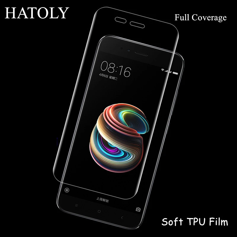 

2PCS Soft TPU Nano Film Foil for Xiaomi Mi A1 mi5x Screen Protector for Xiaomi Mi A1 mi5x Full Coverage Film Not Glass HATOLY