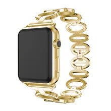 Del замена Браслет из нержавеющей стали ремешок для Apple Watch 1/2 38 мм TD830 Прямая