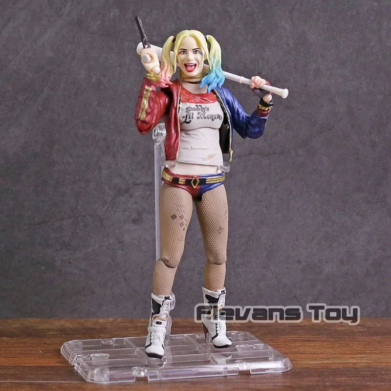 

SHF SHFiguarts Suicide Squad Harley Quinn with Display Stand PVC Action Figure Collectible Model Toy