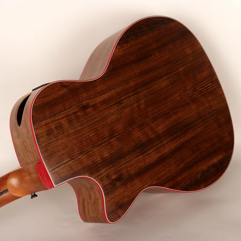 Электроакустическая гитара hickory из дерева хорошего качества с эквалайзером и тюнером/гитара естественного цвета ra eletrica beauty flower