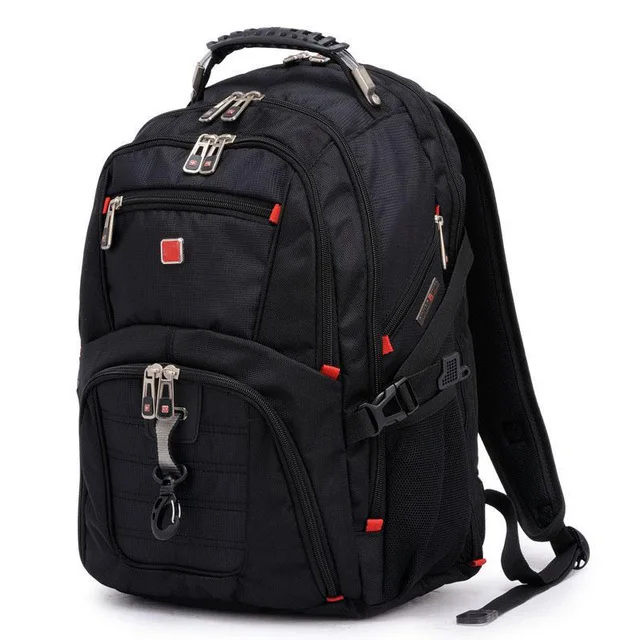 Оксфорд для мужчин ноутбук рюкзак 15 дюймов человека рюкзаки дорожные сумки обувь для мальчиков детей школьные ранцы водонепроница - Цвет: Черный